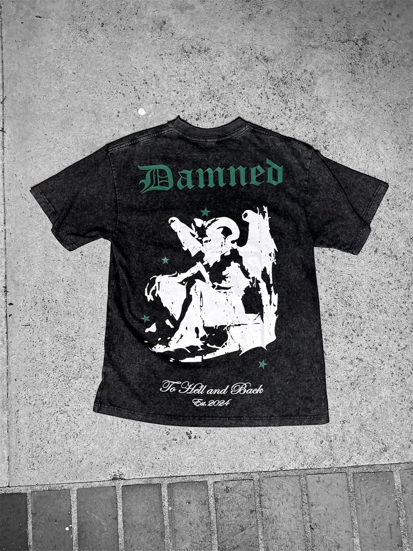 "Fallen" Tee Black & Green